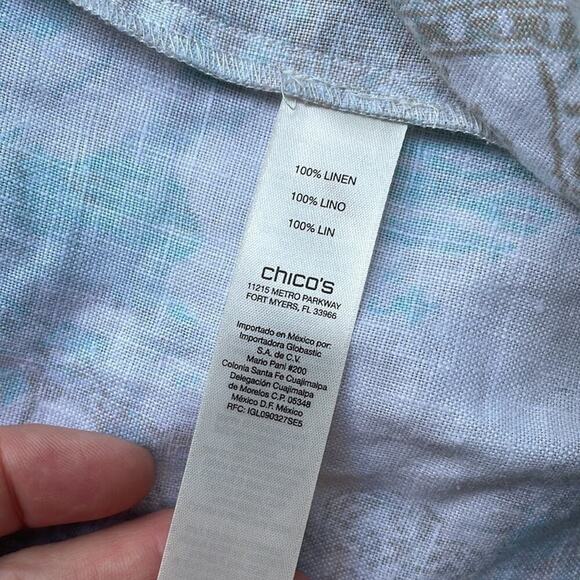 Chico’s Linen blazer jacket - Picture 7 of 8